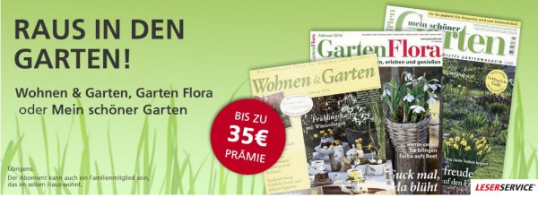 Gunstige Garten Zeitschriften Im Jahresabo Z B Gartenflora Fur