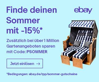 Ebay 15 Extra Rabatt Auf Artikel Der Kategorie Garten Und