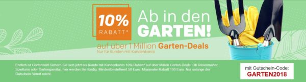 Rakuten 10 Ab In Den Garten Gutschein Monsterdealz De