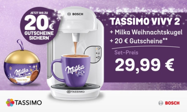 Bosch Tassimo Vivy 2 Inkl Gefullter Milka Weihnachtskugel 20