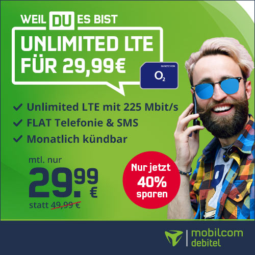 Endet Um 19 Uhr O2 Free Unlimited Max Fur 29 99 Monat Monatl Kundbar