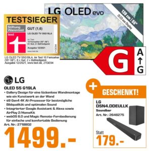 LG OLED55G19LA OLED TV 