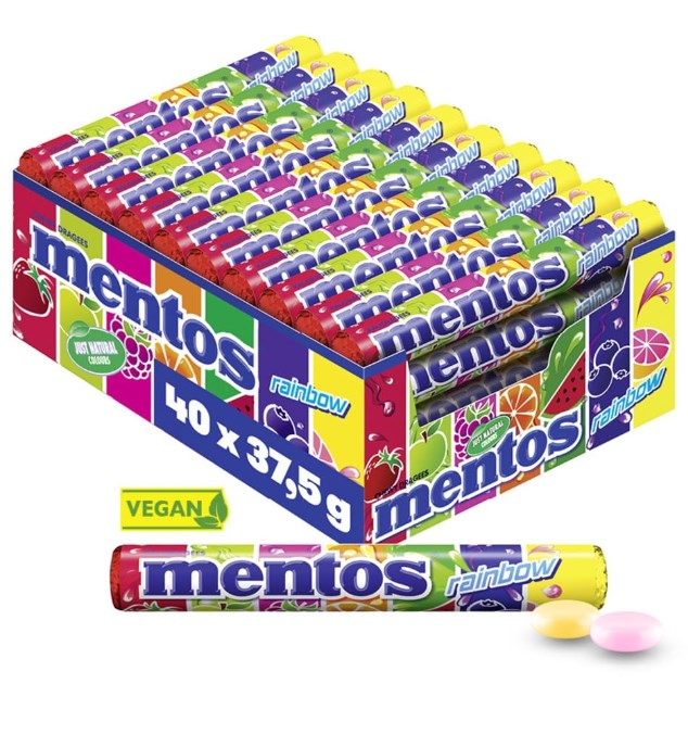 40 Rollen Mentos Rainbow Dragees Für 15,35€ - Nur 0,39€ Rolle 