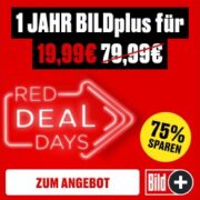 *TOP* Red Deal Days: BILD+ Jahresabo für 19,99€ (statt 80€) // Premium Monatsabo für 7,99€ (statt 13€)