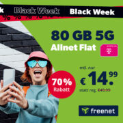 ⏰ *SCHNELL* *KNALLER* 80GB 5G Allnet-Flat (Telekom) für 14,99€/Monat