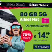 ⏰ *SCHNELL* *KNALLER* 80GB 5G Allnet-Flat (Telekom) für 14,99€/Monat