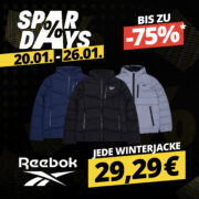 SportSpar: Reebok Stretch Puffer Herren-Winterjacke für 34,24€