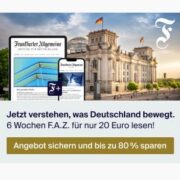 F.A.Z. Digital oder Print inkl. FAZ+ Bundestagswahl-Abo 6 Wochen für 20€