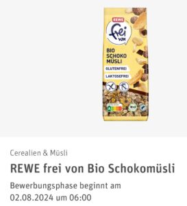 REWE Produkttest - REWE frei von Bio Schokomüsli