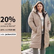 20% auf Jacken & Mäntel 🧥 bei sheego