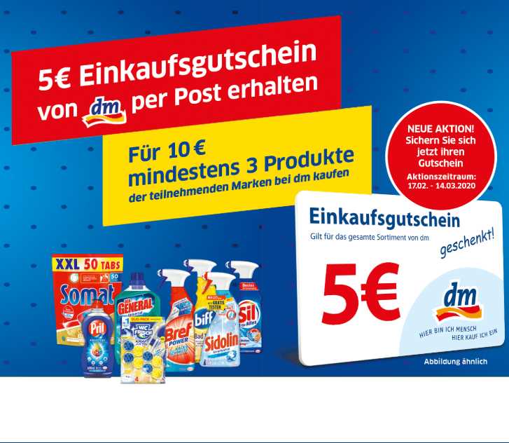 5 Euro Dm Gutschein Beim Kauf Von Mind 3x Henkel Produkten Im Wert Von 10€ Sichern