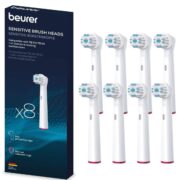 Beurer TB 30/50 Aufsteckbürsten , Oral-B kompatible Bürstenköpfe, Sensitive, 8 Stück für 10,99€(statt 13,99€)