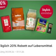 *Vorankündigung* 20% Rabatt auf alle Lebensmittel täglich mit der Rossmann App im Oktober