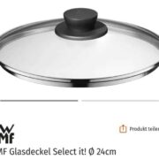 WMF Glasdeckel Select it! Ø 24cm - NUR HEUTE - Müller Knüller am Sonntag - Preis nur bei Filialabholung