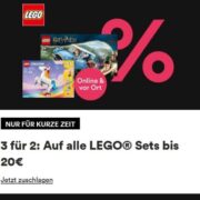 Thalia - 3 für 2 Aktion - Auf alle LEGO Sets bis 20€ - Online & vor Ort **