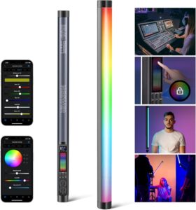 NEEWER TL60 RGB Fotolicht Lichtstab 🌈  mit 18 Szenen und 7 Pixel Effekten, 3000mAh Akku für 144€ (statt 209€)