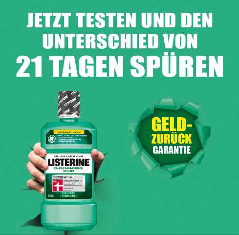 Listerine Mundspulung Gratis Testen Geld Zuruck Garantie Monsterdealz De