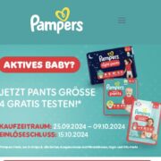 GzG Pampers Pants Gr. 4 Gratis Testen