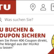 ATU - HU/AU-Termin buchen, durchführen lassen und 40 € Coupon für Folgeaufträge ab 150 € Mindestauftragswert erhalten