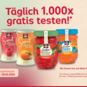 Schwartau samt oder extra gratis testen